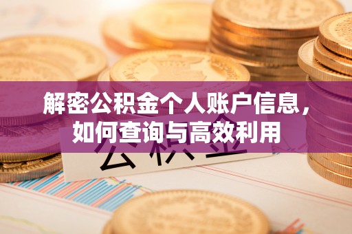 瑞金解密公积金个人账户信息，如何查询与高效利用
