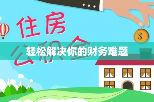 瑞金轻松解决你的财务难题