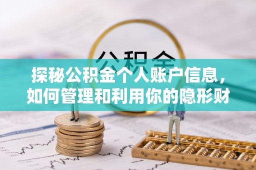 瑞金探秘公积金个人账户信息，如何管理和利用你的隐形财富