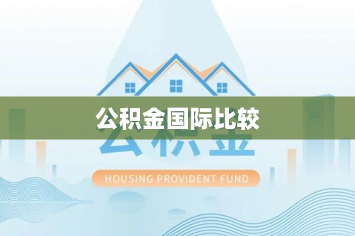 瑞金公积金国际比较