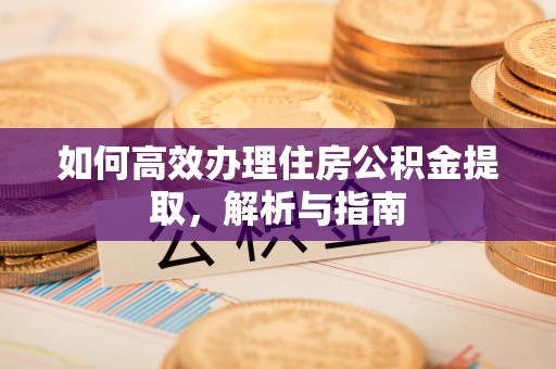 瑞金如何高效办理住房公积金提取，解析与指南