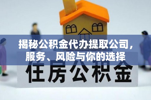 瑞金揭秘公积金代办提取公司，服务、风险与你的选择