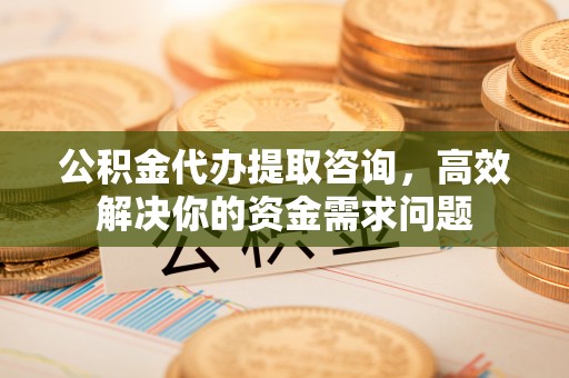 瑞金公积金代办提取咨询，高效解决你的资金需求问题