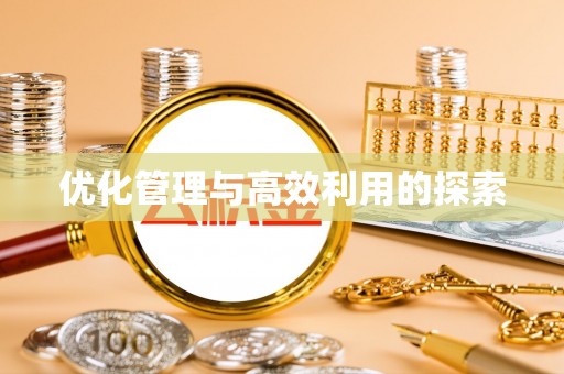 瑞金优化管理与高效利用的探索