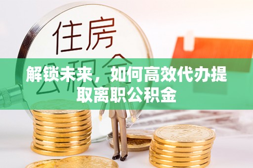 瑞金解锁未来，如何高效代办提取离职公积金