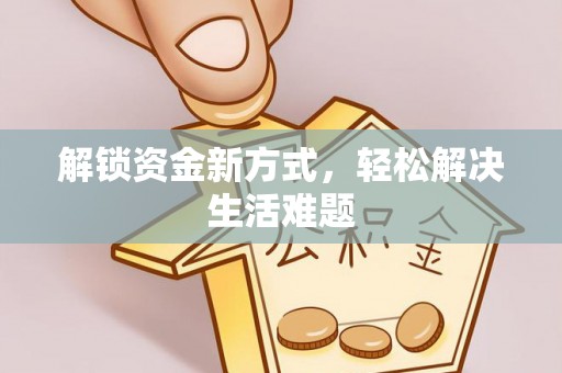 瑞金解锁资金新方式，轻松解决生活难题