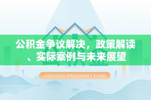 瑞金公积金争议解决，政策解读、实际案例与未来展望