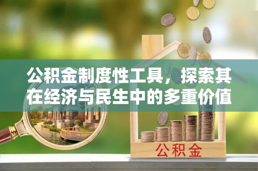 瑞金公积金制度性工具，探索其在经济与民生中的多重价值