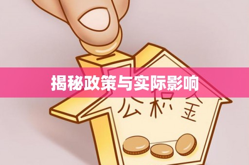 瑞金揭秘政策与实际影响