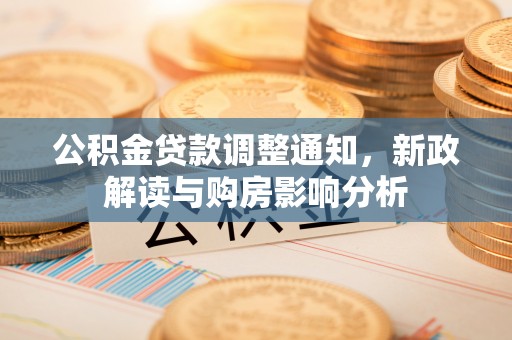 瑞金公积金贷款调整通知，新政解读与购房影响分析