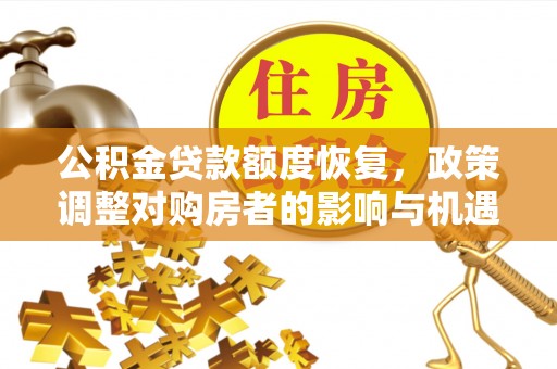 瑞金公积金贷款额度恢复，政策调整对购房者的影响与机遇