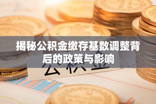 瑞金揭秘公积金缴存基数调整背后的政策与影响