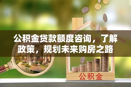 瑞金公积金贷款额度咨询，了解政策，规划未来购房之路