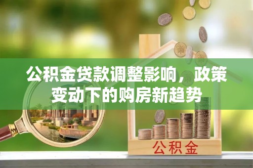 瑞金公积金贷款调整影响，政策变动下的购房新趋势