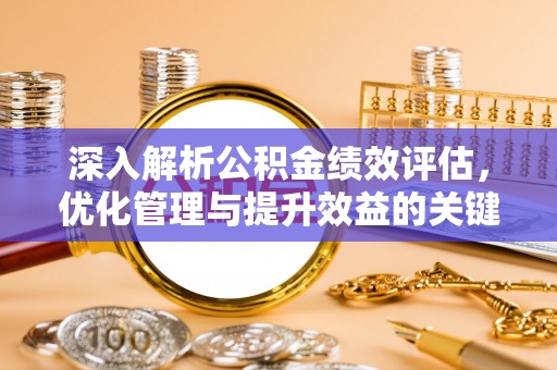 瑞金深入解析公积金绩效评估，优化管理与提升效益的关键路径