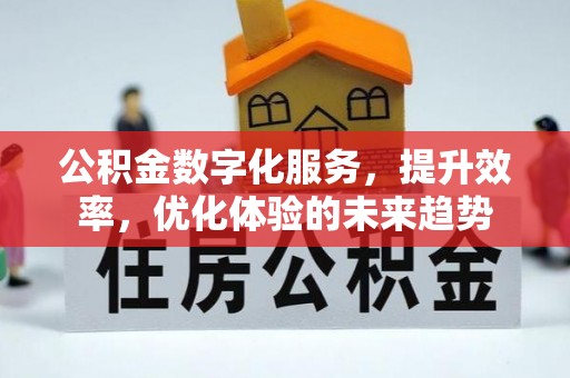 瑞金公积金数字化服务，提升效率，优化体验的未来趋势