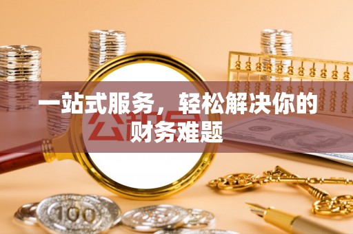 瑞金一站式服务，轻松解决你的财务难题