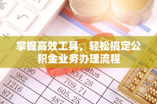 瑞金掌握高效工具，轻松搞定公积金业务办理流程